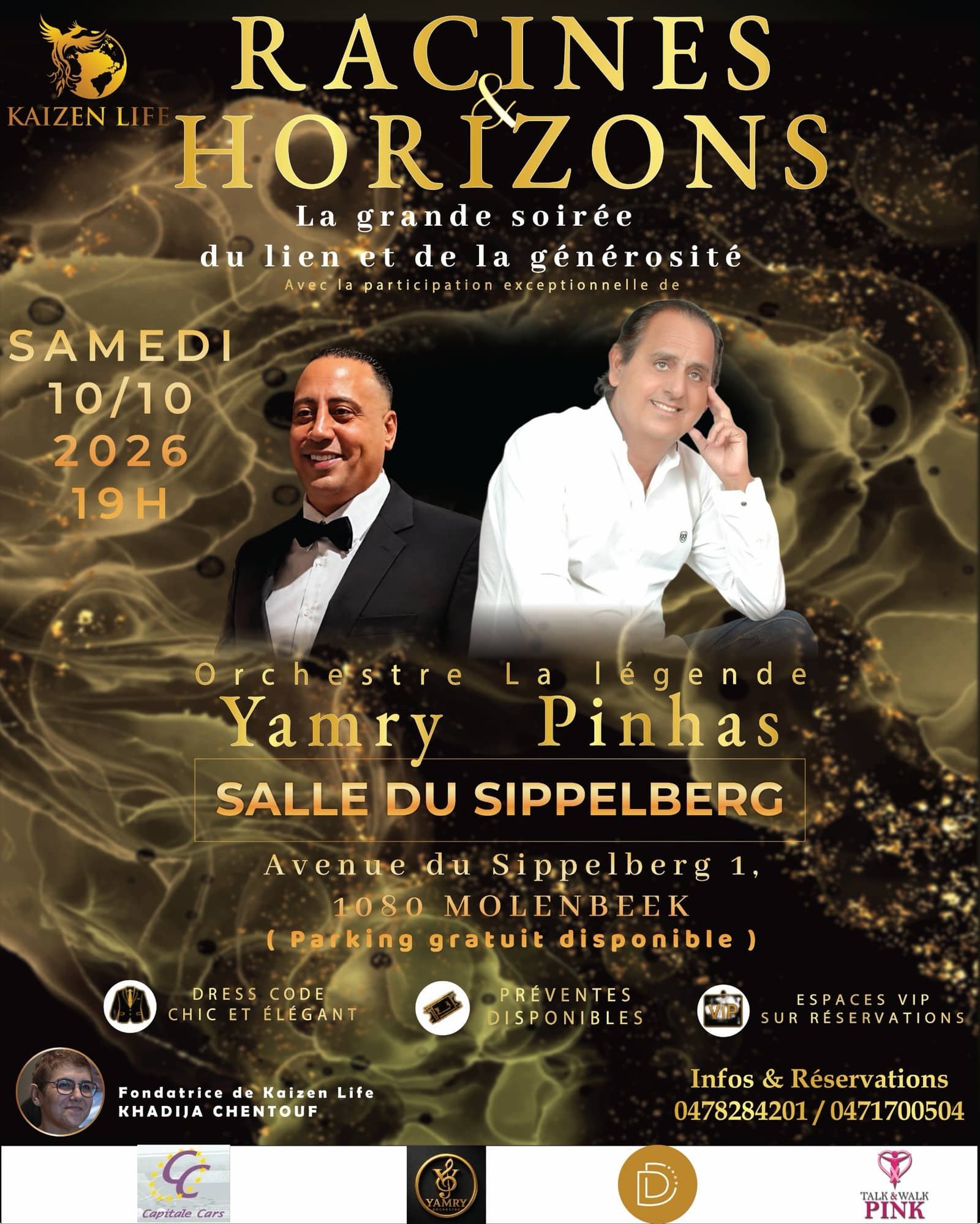Racines et Horizons, samedi 10 octobre 2026, salle du Sippelberg a Molenbeek